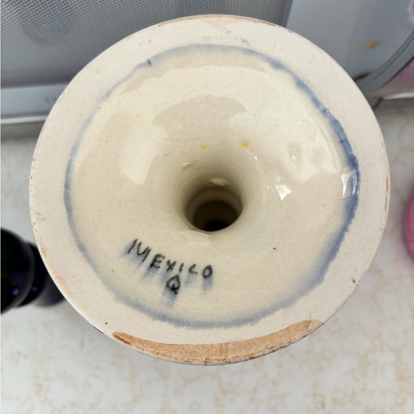 2 Talevera Mexican Handmade/Painted Candlesticks.In Excellent Condition. - Picture 12 of 13